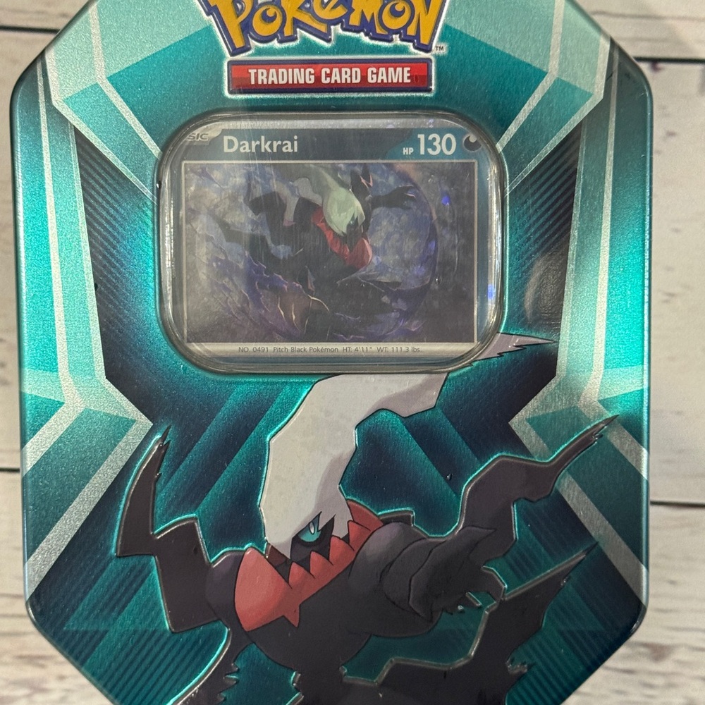 Pokemon Darkrai Triple Whammy Tin. New and Factory Sealed